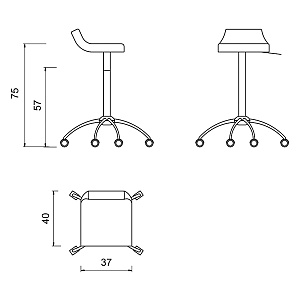 Стул OKUMI CUT Gamma&Bross GAVA014SG - Изображение №2 Стул OKUMI CUT - 2