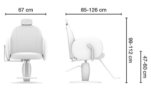 Кресло парикмахерское NINA Ceriotti 414806 - Изображение №6 Кресло парикмахерское NINA - 6