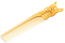 Расчёска с ручкой янтарная для стрижки