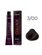 Краска для волос Lakme Collage new 3/00, темный шатен, 60 мл