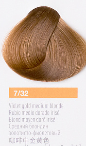 Краска для волос Lakme Collage new 7/32, средний блондин золотисто-фиолетовый, 60 мл - 1
