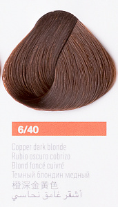 Краска для волос Lakme Collage new 6/40, темный блондин медный, 60 мл - 1