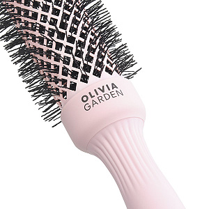 Термобрашинг Olivia Garden ID2222, Expert Blowout SpeedXL Wavy Bristles Pastel Pink, 35 мм, розовый - 4