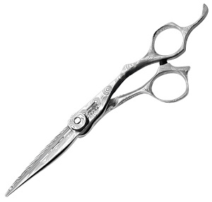 Ножницы для стрижки Mizutani Dama Integral D-01 5.7, прямые, дамасская сталь - 1