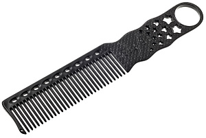 Расческая для стрижки коротких волос под машинку карбон Y.S.PARK YS-280 soft carbon - Изображение №1 Расческая для стрижки коротких волос под машинку карбон - 1