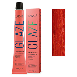 Краска для волос Lakme Glaze CoralBloom , полуперманентная, без аммиака , оттенок коралловый, 60 мл - 4
