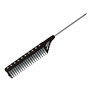 Расческа для начеса с металлическим хвостиком Y.S.park 154-90 black, черная, 23 см - 3