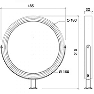 Зеркало парикмахерское NABUCCO LED - 2