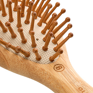 Щетка для волос массажная из бамбука малая - 3