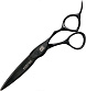 Парикмахерские ножницы FIT PUFFIN 6.0 BLACK Edition - 1