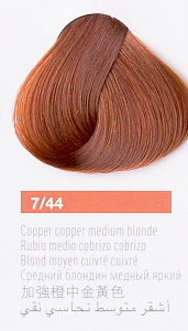 Краска для волос Lakme Collage new 7/44, средний блондин  медный насыщенный, 60 мл  27441 - Изображение №1 Краска для волос Lakme Collage new 7/44, средний блондин  медный насыщенный, 60 мл - 1