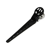 Зажимы для волос 72 мм алюминиевые  (5 шт) черные