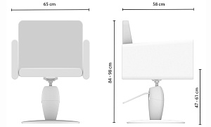 Кресло парикмахерское LISA Ceriotti 414509 - Изображение №5 Кресло парикмахерское LISA - 5