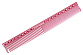 Расческа для стрижки с линейкой 22 см розовая - 2