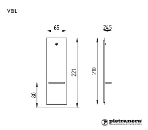 Зеркало парикмахерское VEIL - 3