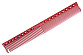 Расческа для стрижки с линейкой 22 см красная - 1