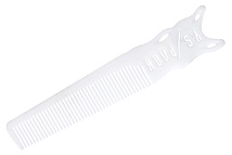 Расчёска для стрижки с эргономичной ручкой белая Y.S.PARK YS-209 white Расчёска для стрижки с эргономичной ручкой белая