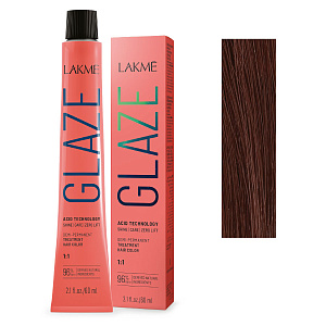Краска для волос Lakme Glaze 7/62 HazelMauve, полуперманентная, без аммиака, орехово-лиловый, 60 мл - 3