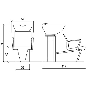 Мойка парикмахерская WASH INN ECOBLACK - 2