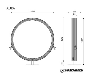 Зеркало парикмахерское AURA - 3