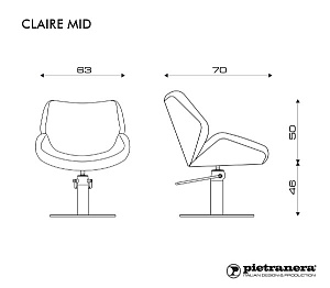 Кресло парикмахерское CLAIRE MID - 2
