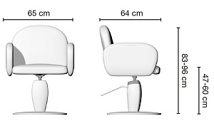 Кресло парикмахерское IVY Ceriotti 414609 - Изображение №6 Кресло парикмахерское IVY - 6