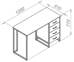 Стол маникюрный ТЭКТУМ 4-3 - 5