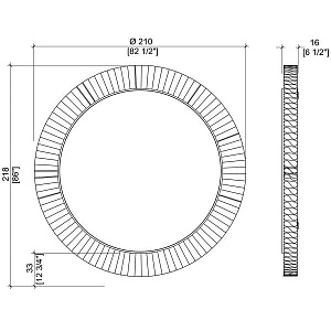 Зеркало парикмахерское LADY JANE COLLAR WALL - 2