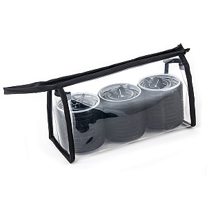 Набор бигуди на липучке 36,48 и 61мм в сумке-косметичке в комплекте с зажимами(12 бигуди+12 зажимов) - 3