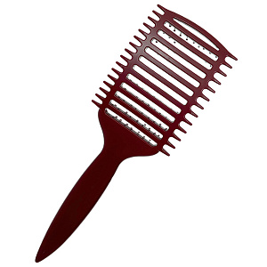 Щетка массажная Nylon 9 рядов бордовая - 3