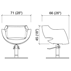 Кресло парикмахерское CLUST Gamma&Bross GSCB001PN/Promo - Изображение №5 Кресло парикмахерское CLUST - 5