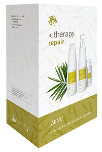 Набор восстанавливающий для сухих волос K.Therapy Repair LAKME 43419 - Изображение №1 Набор восстанавливающий для сухих волос K.Therapy Repair - 1
