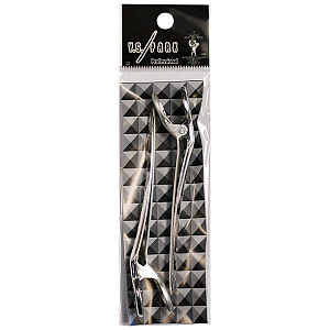 Зажимы для волос Y.S.park Clip L, 2 шт, серебристый,10см, аллюминий - 2