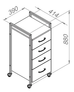 Тележка ТЭКТУМ 4 - 4