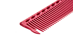 Расчёска для стрижки Y.S.park G45 pink, с линейкой, 22см, розовая - 3