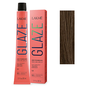 Полуперманентный краситель GLAZE 5/07 оттенок темно-коричневый 60 мл  - 3