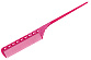 Расчёска с хвостиком Y.S.park 115 pink, розовая, 21.5 см, термостойкая - 1