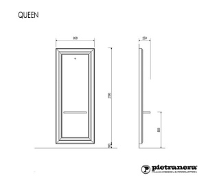 Зеркало парикмахерское QUEEN Pietranera 959 - Изображение №5 Зеркало парикмахерское QUEEN - 5