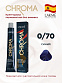 Краска для волос Lakme Chroma 0/70, микстон синий, без аммиака, 60 мл
