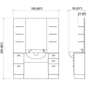 Мужской рабочий туалет POSTO DI LAVORO SRV - 4