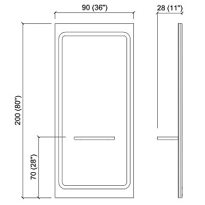 Зеркало парикмахерское ATMOSPHERE - 2