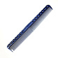 Расческа для стрижки многофункциональная с рельефным обушком 18,5 см синяя - 1