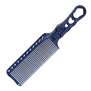 Расческа для стрижки под машинку Y.S.park s282 , синяя, 24 см,  эргономичная, тонкий обушок