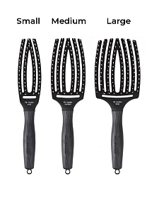 Щетка для волос Fingerbrush Care Iconic Boar&Nylon Black M - 4