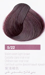 Краска для волос Lakme Collage new 5/22, светлый шатен фиолетовый яркий, 60 мл - 1