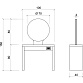 Зеркало парикмахерское JADBAR Round Mirror 2P - 2