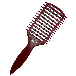 Щетка массажная Nylon 9 рядов бордовая - 2