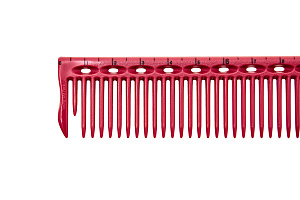 Расчёска для стрижки Y.S.park G45 pink, с линейкой, 22см, розовая - 4