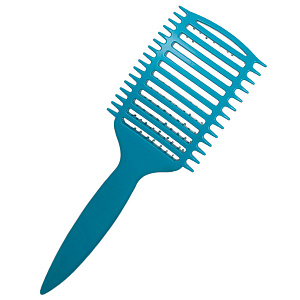 Щетка массажная Nylon 9 рядов голубая - 3