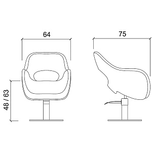 Кресло парикмахерское SENSUAL - 6